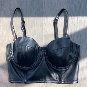 Victoria’s Secret leather bralette
